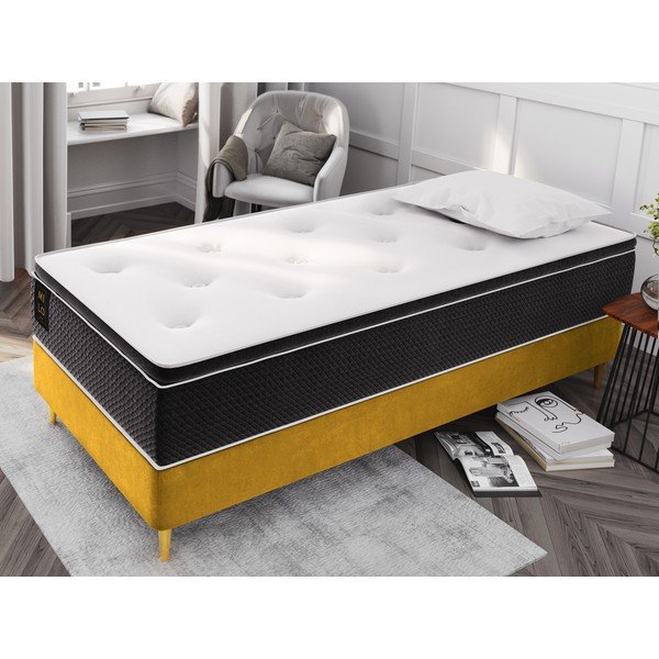Letto singolo in velluto giallo senape Milo Casa , 90 x 200 cm Lia - Cosmopolitan Design-image-1