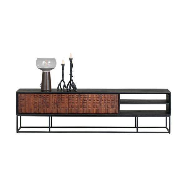 Tavolo TV in legno esotico di sheesham Nuts - BePureHome-image-4
