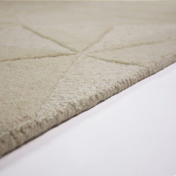 Tappeto beige in lana tessuto a mano 120x170 cm Shard – Flair Rugs-image-2