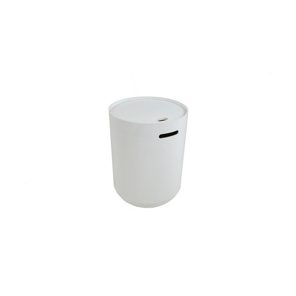 Tavolo portaoggetti bianco Ø 39 cm Olivia - Canett-image-3