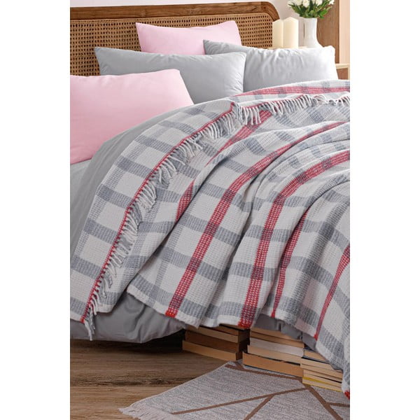 Copriletto grigio 180x220 cm Warm Soft – Mijolnir-image-2