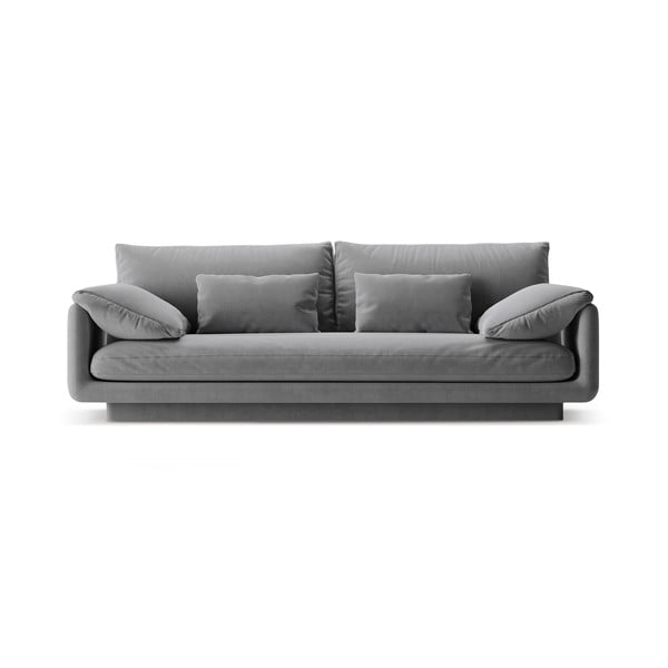 Divano bouclé grigio chiaro 220 cm Torino - Micadoni Home