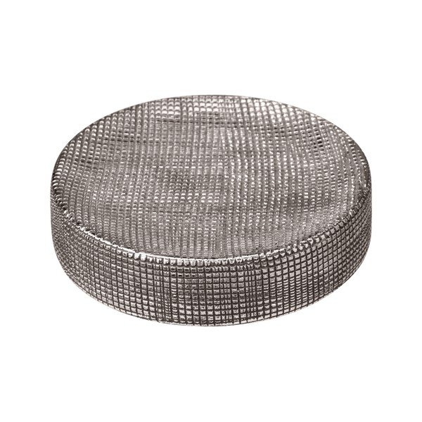 Portasapone in ceramica color argento Rivara - Wenko-image-2