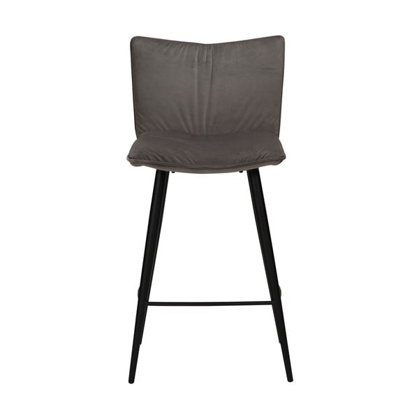 Sgabello da bar in velluto grigio, altezza 93 cm Join - DAN-FORM Denmark-image-2