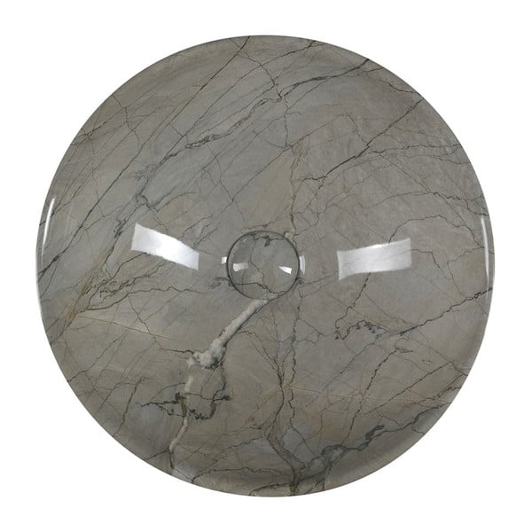 Lavabo rotondo grigio in ceramica ø 42 cm Dalma – Sapho-image-2