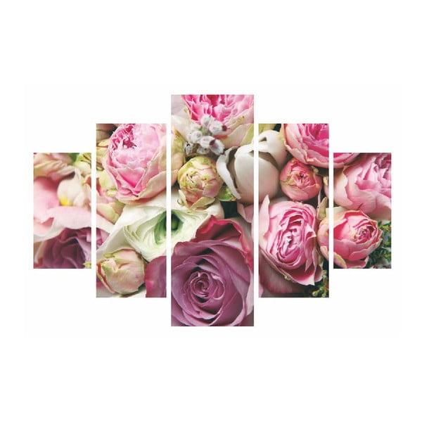 Quadro a più parti Le rose sono rosa, 92 x 56 cm - Destiny