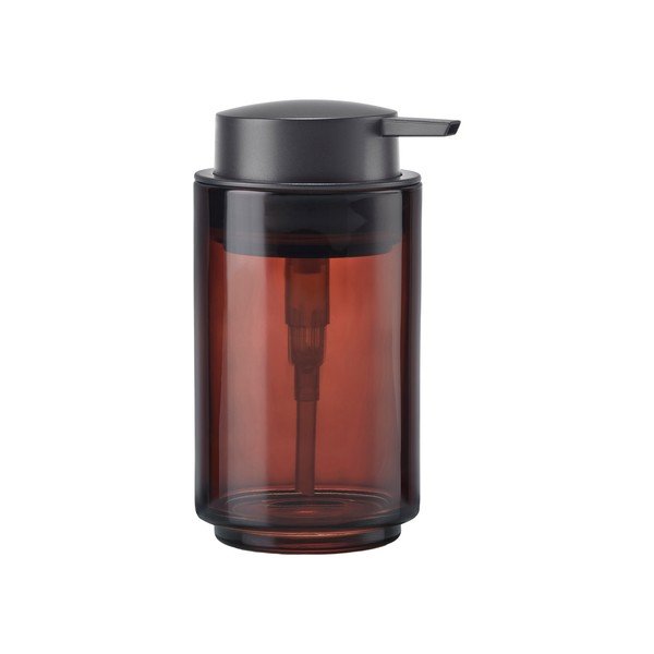 Dispenser per sapone marrone in vetro 250 ml Tada – Zone