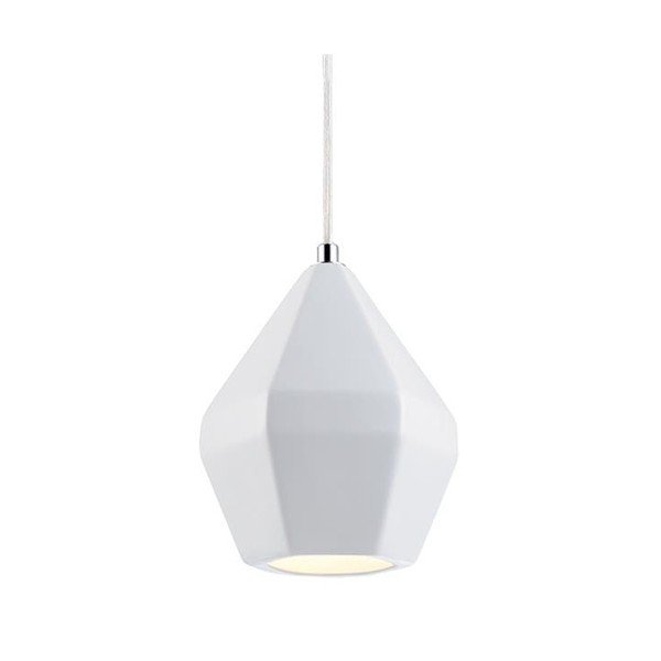 Bílé závěsné svítidlo Markslöjd Ruby, ⌀ 14 cm