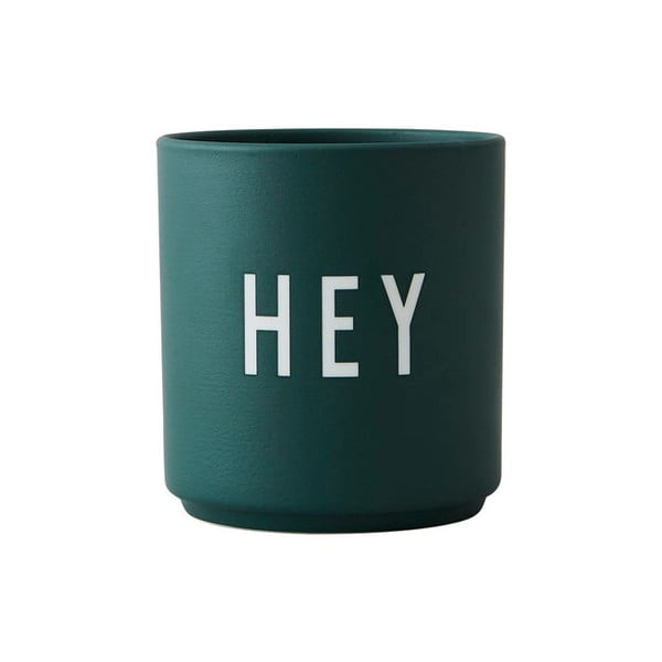 Tazza in porcellana verde scuro 300 ml Hey - Design Letters