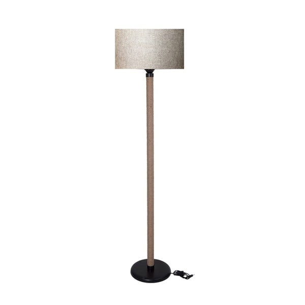 Lampada a stelo con paralume crema Lampada Rope - Kate Louise
