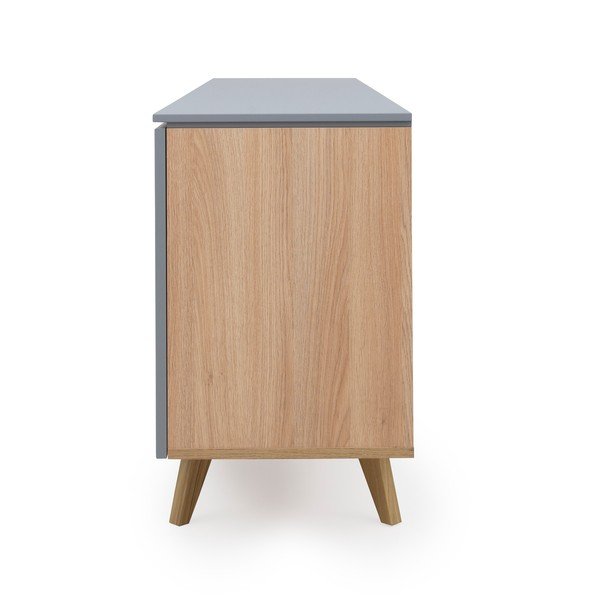 Cassettiera grigia , larghezza 210 cm Plain - Tenzo-image-3