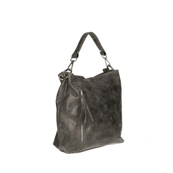 Borsa Pendella in pelle grigia - Chicca Borse-image-3