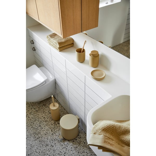 Asciugamano in cotone beige scuro, 70 x 50 cm Classic - Zone-image-2