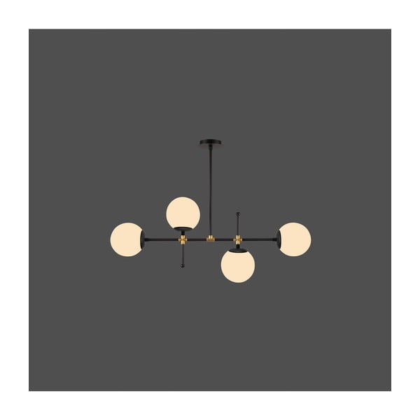 Apparecchio a sospensione nero, altezza 57 cm Kruva - Squid Lighting-image-1