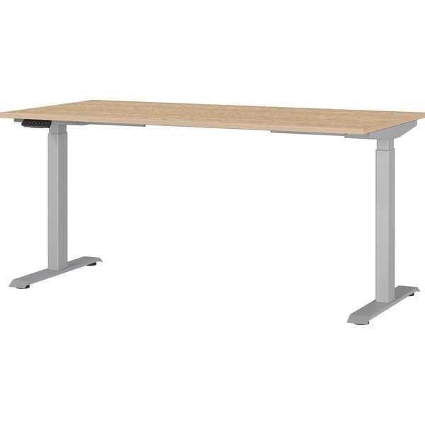 Scrivania regolabile con piano effetto rovere con altezza regolabile elettricamente 80x160 cm Jet – Germania