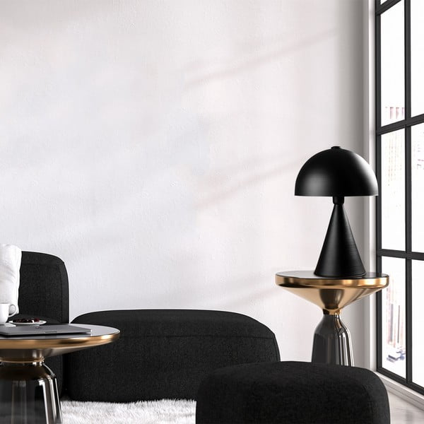 Lampada da tavolo nera con paralume in metallo (altezza totale 52 cm) Dodo – Opviq lights-image-1