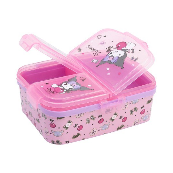 Portapranzo per bambini rosa in plastica Kuromi – STOR-image-1