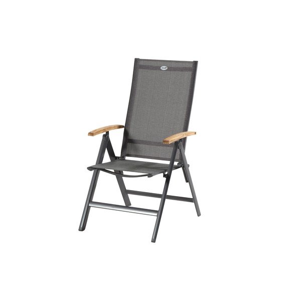 Sedia da giardino in metallo grigio Aruba - Hartman