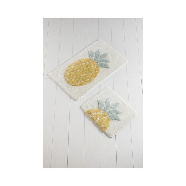 Set di 2 tappetini da bagno Ananas - Foutastic