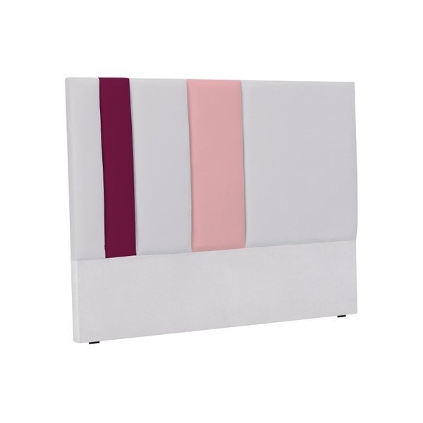 Testiera grigia e rosa Dahlia, 120 x 200 cm - Mazzini Sofas-image-2