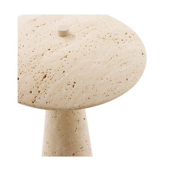 Lampada da tavolo LED beige in pietra (altezza totale 25,5 cm) Consett – House Nordic-image-4