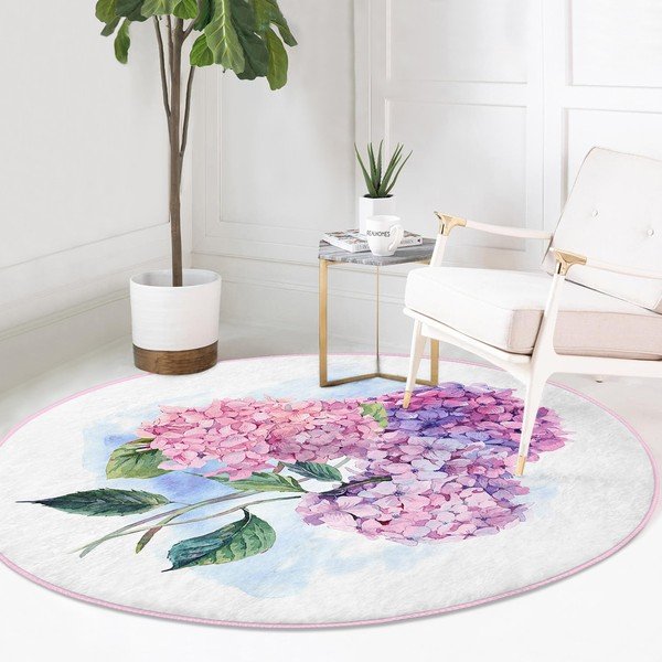 Tappeto rotondo lavabile adatto ai robot aspirapolvere ø 80 cm Comfort - Mila Home-image-2