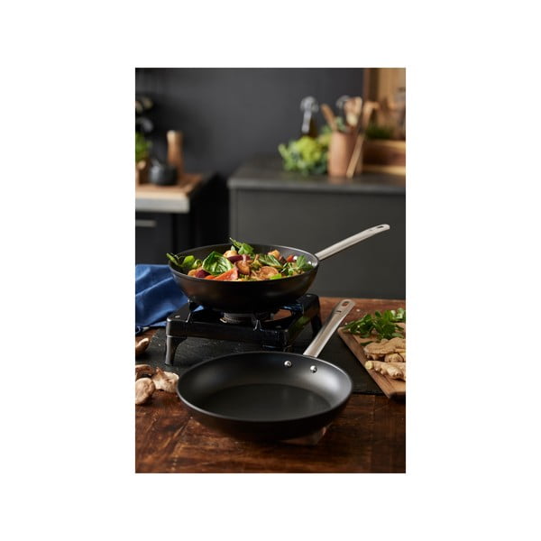 Padella wok in alluminio con superficie antiaderente ø 28 cm – Holm-image-4