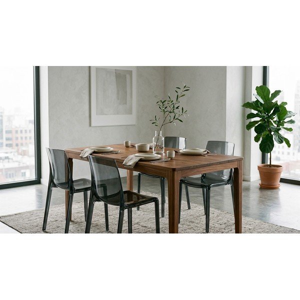 Sedia da pranzo grigia in plastica Adele – Bizzotto-image-1
