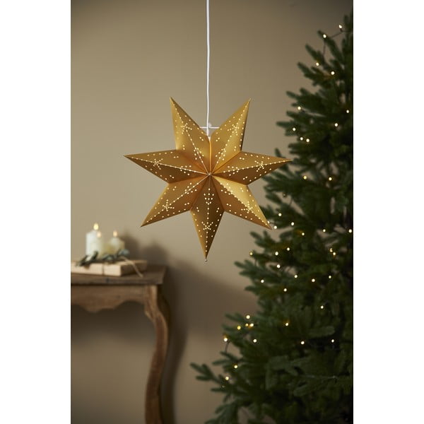 Decorazione luminosa natalizia di colore oro ø 45 cm Classic - Star Trading-image-3