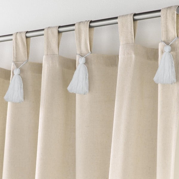 Tenda beige 140x240 cm Cyrine – douceur d'intérieur-image-1