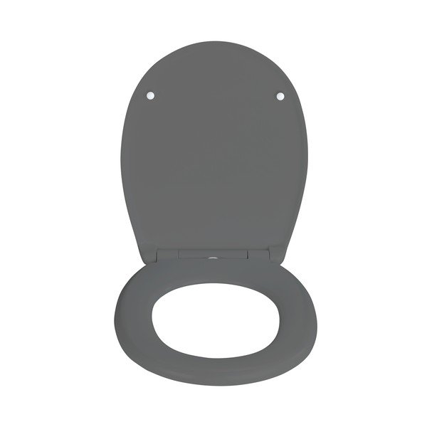 Sedile del WC in acciaio inox grigio Vorno - Wenko-image-1