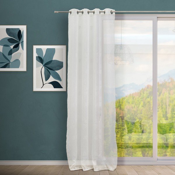 Tenda bianca in jacquard 140x260 cm Mid Century – Casa Selección-image-1