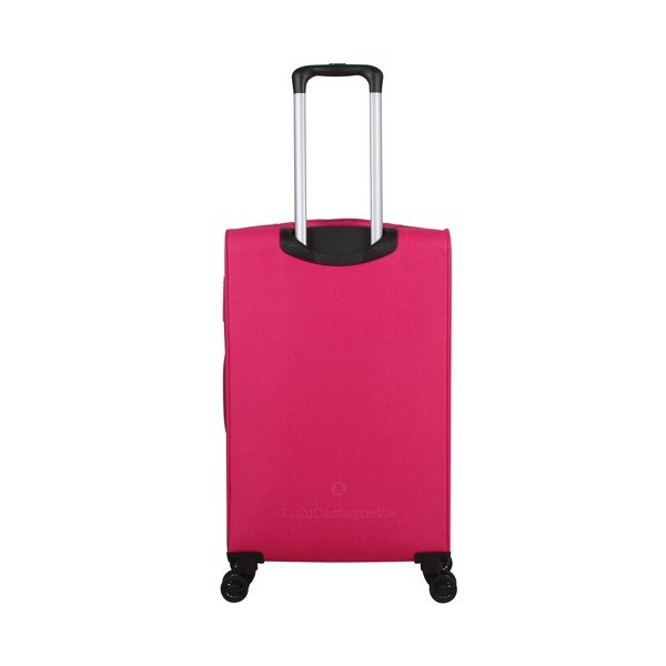 Set di 3 bagagli in magenta su 4 ruote Lulucastagnette Peruana - LULUCASTAGNETTE-image-1