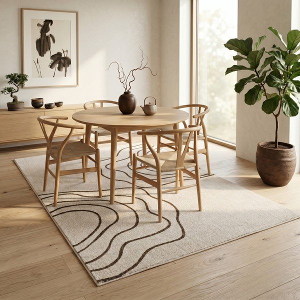 Tappeto beige 160x230 cm Pulse - ESTE-image-2