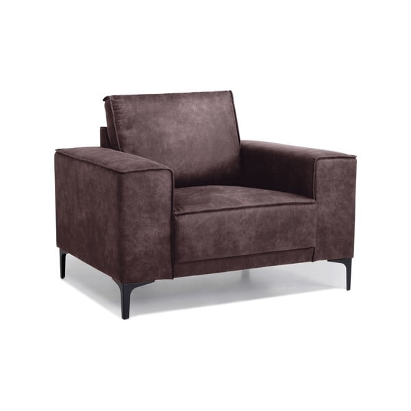 Poltrona in similpelle marrone scuro Copenhagen - Scandic