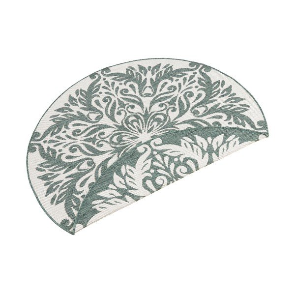 Tappeto per esterni verde e crema , ⌀ 140 cm Madrid - NORTHRUGS-image-3