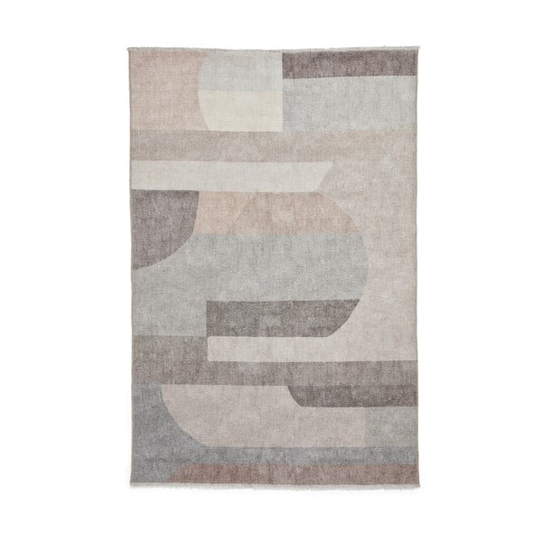 Tappeto beige in misto cotone lavabile 122x170 cm Whisper – Think Rugs