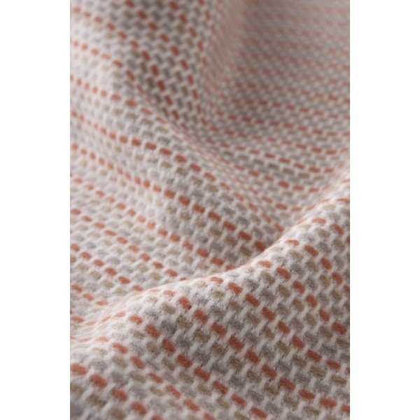 Coperta color terracotta in misto cotone 140x180 cm Multi-Zen – Euromant-image-2