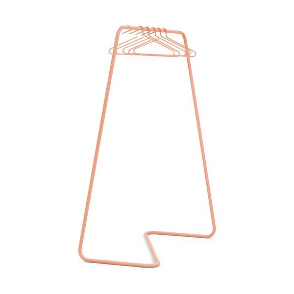 Stand appendiabiti color salmone in acciaio 118x160x57 cm Hang-On – Spinder Design
