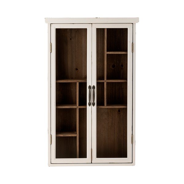Vetrina bianca in abete massiccio 50x80x14 cm Hazem – Bloomingville