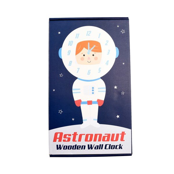 Orologio da parete per bambini in legno Astronaut - Rex London-image-2
