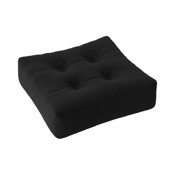 Pouf da divano in velluto a coste color carbone More - Karup Design