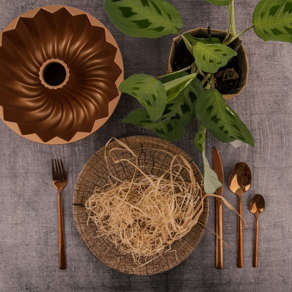 Posate in acciaio inox color rame 24 pezzi Copper - Orion-image-2