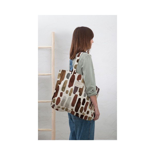 Borsa in tessuto, larghezza 42 cm Geometric - Really Nice Things-image-1