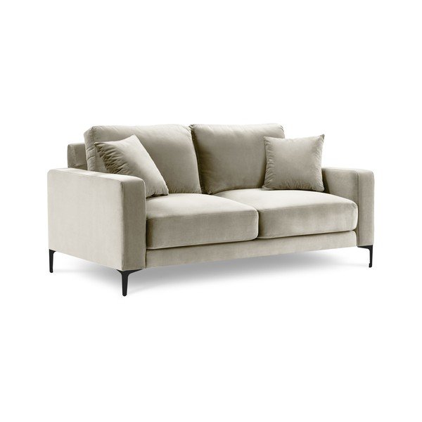 Divano in velluto beige, 158 cm Harmony - Kooko Home-image-2