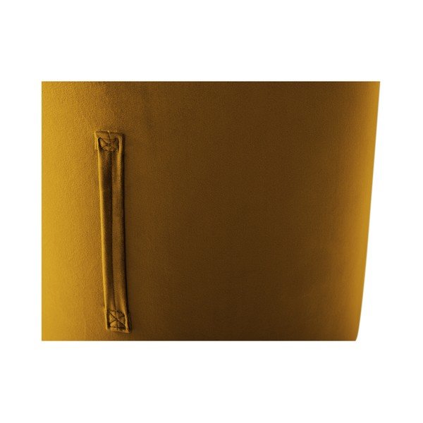 Pouf arancione , ⌀ 40 cm Fiore - Mazzini Sofas-image-3