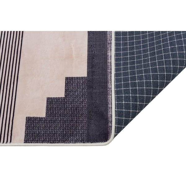 Tappeto lavabile grigio e beige 160x100 cm - Vitaus-image-2