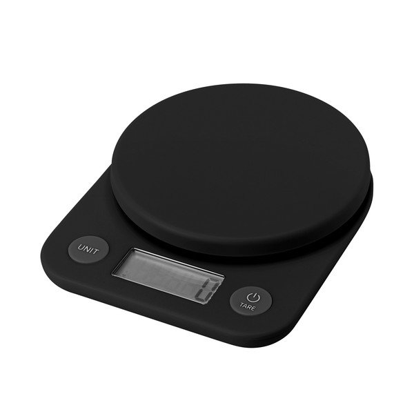 Bilancia da cucina digitale nera in plastica Foodie – RIG-TIG
