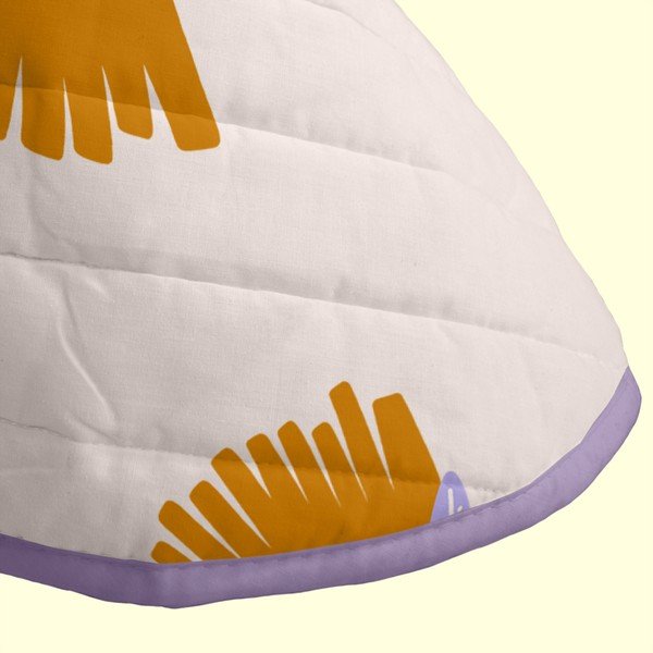 Copriletto trapuntato viola e beige 240x260 cm Real love - Aware-image-4