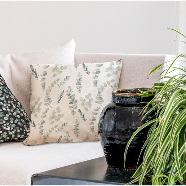Cuscino in cotone, 45 x 45 cm Eucalyptus Branches - Butter Kings-image-1